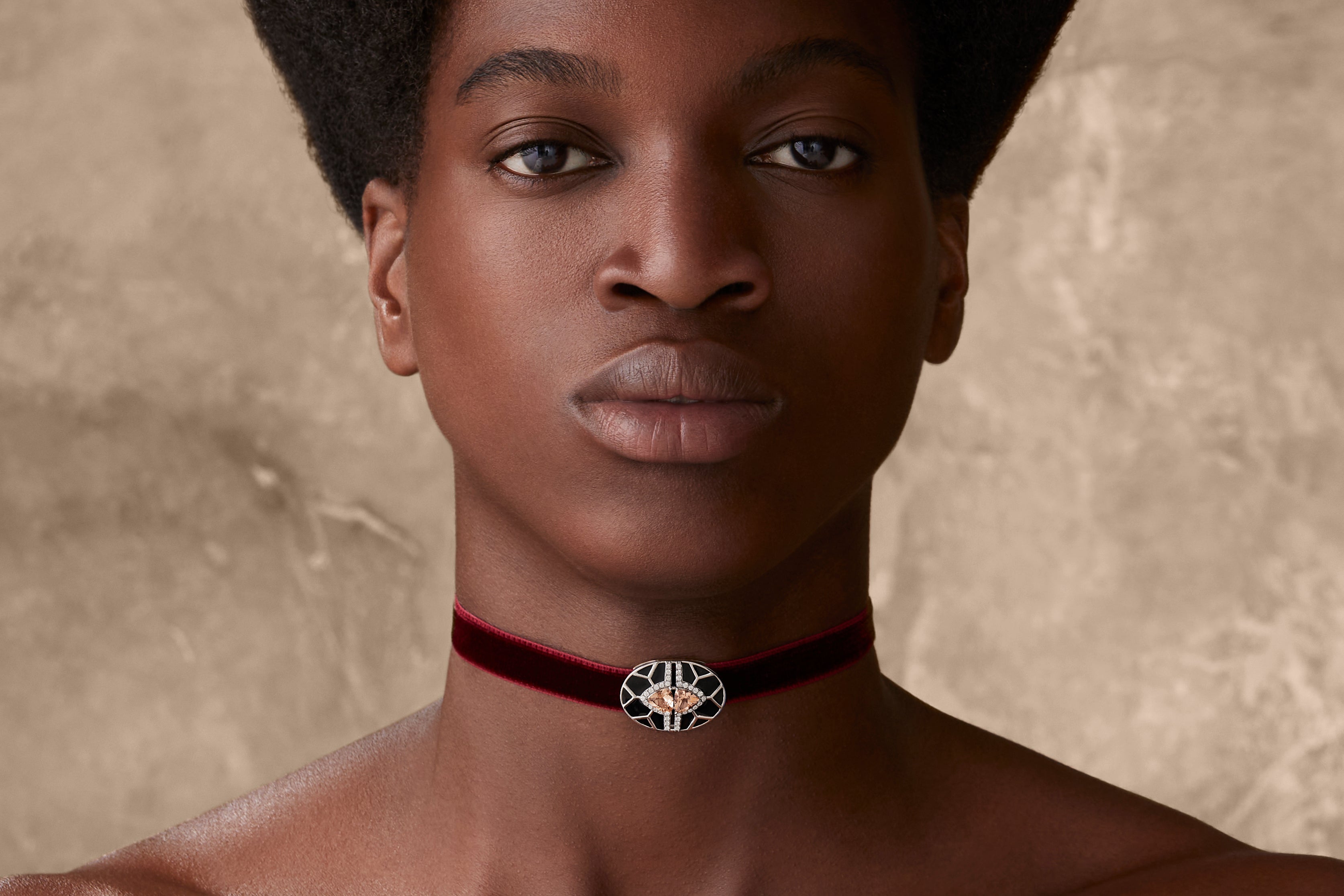 Nimi Deco Choker / Pin / Pendant - Noir