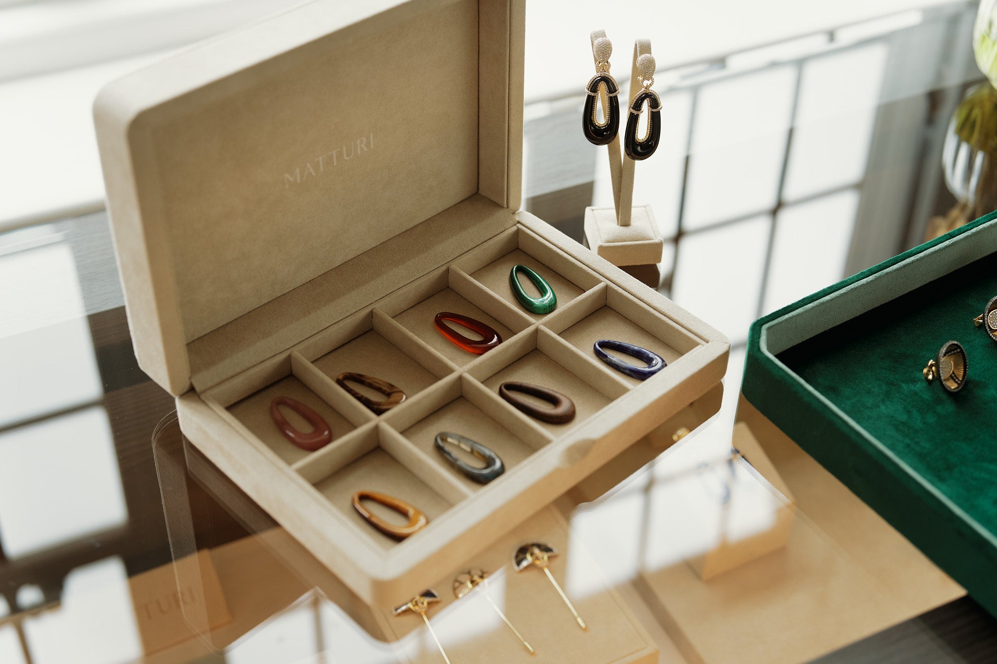 Pengusa Earrings Jasper (Classic Size)