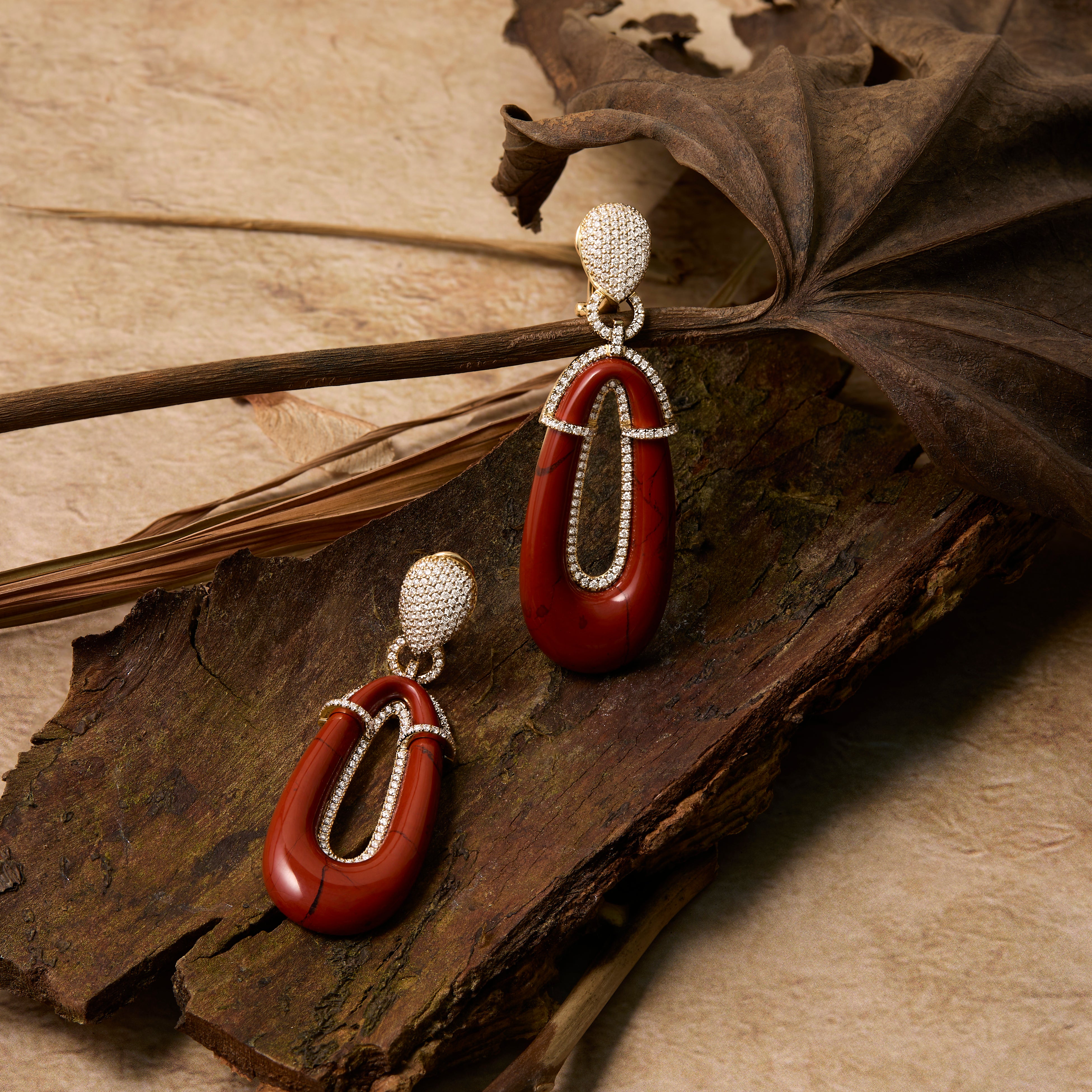 Pengusa Earrings Jasper (Classic Size)