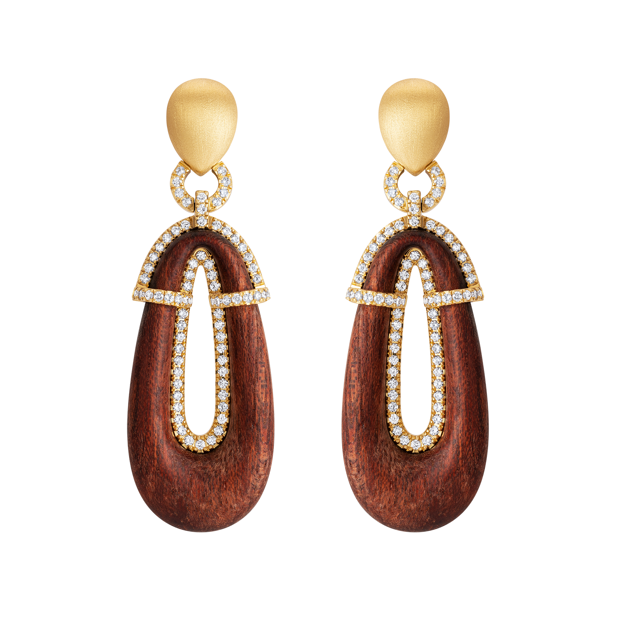 Pengusa Earrings Red wood (Classic size)