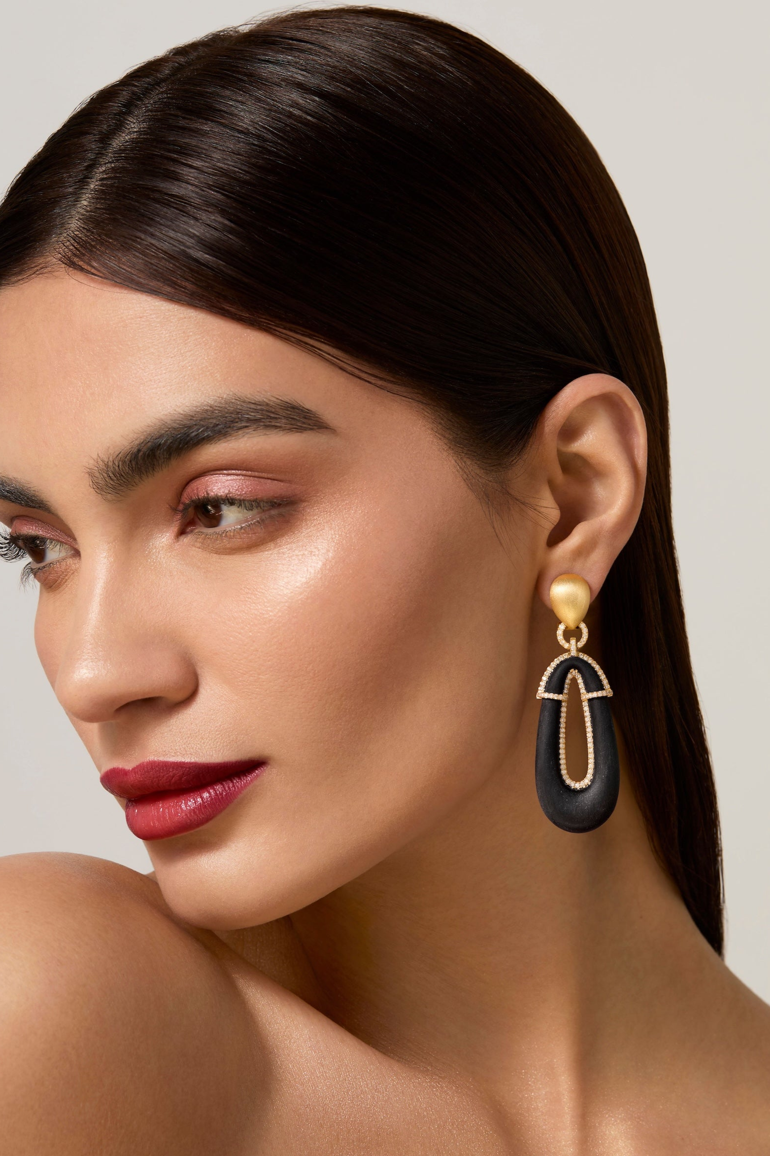 Pengusa Earrings Ebony Wood (Classic size)