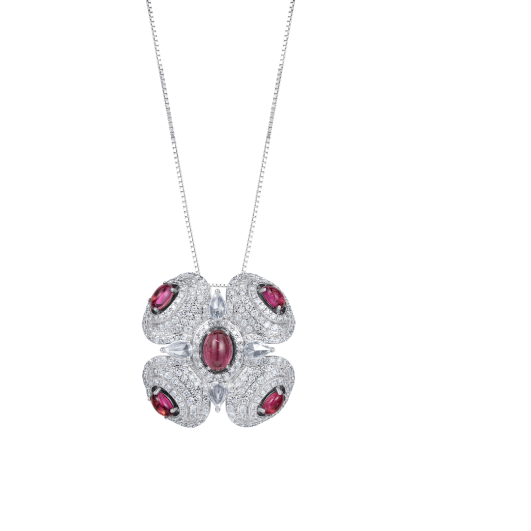 Zen in Rubellite Pendant
