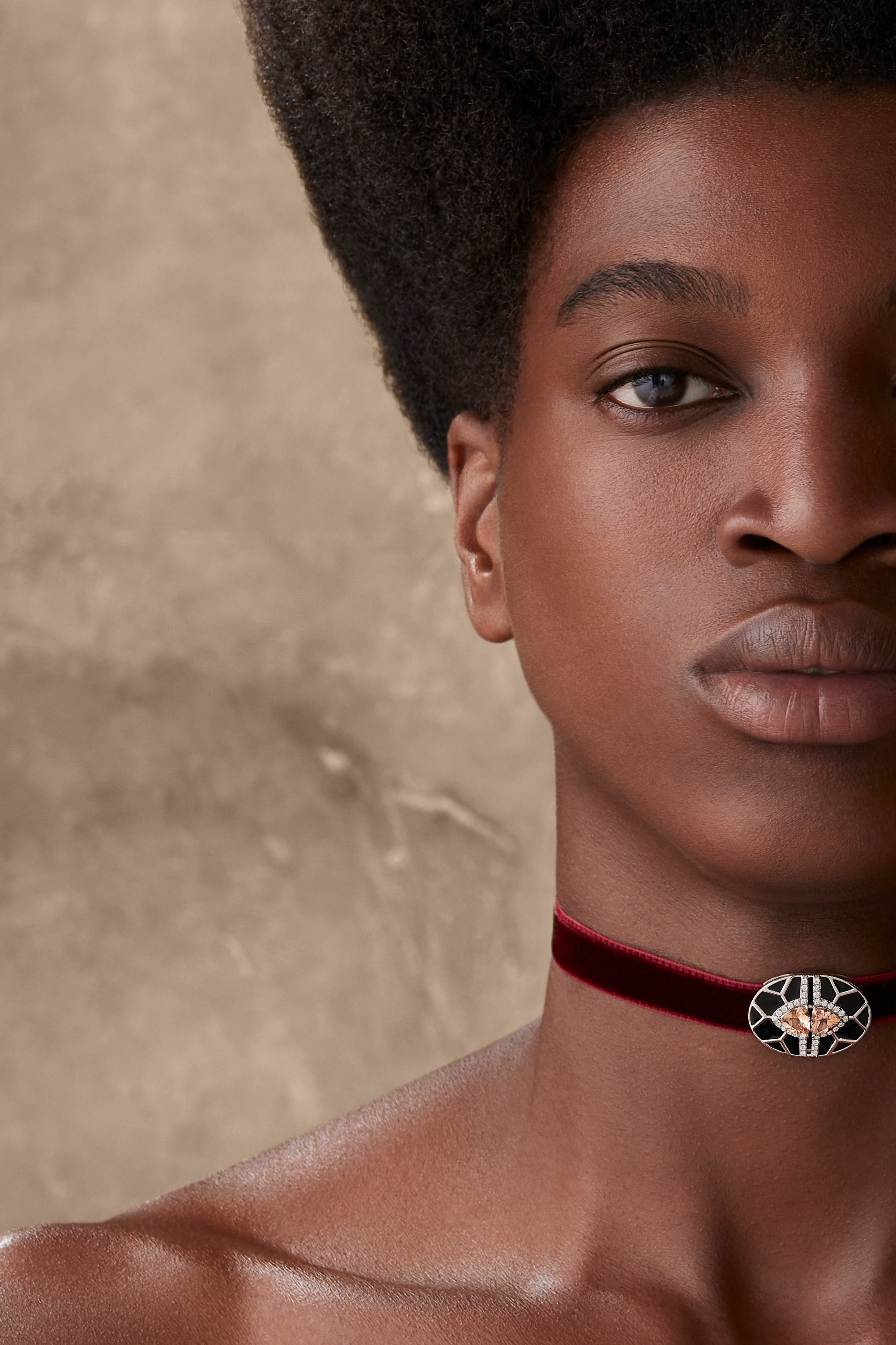 Nimi Deco Choker / Pin / Pendant - Noir