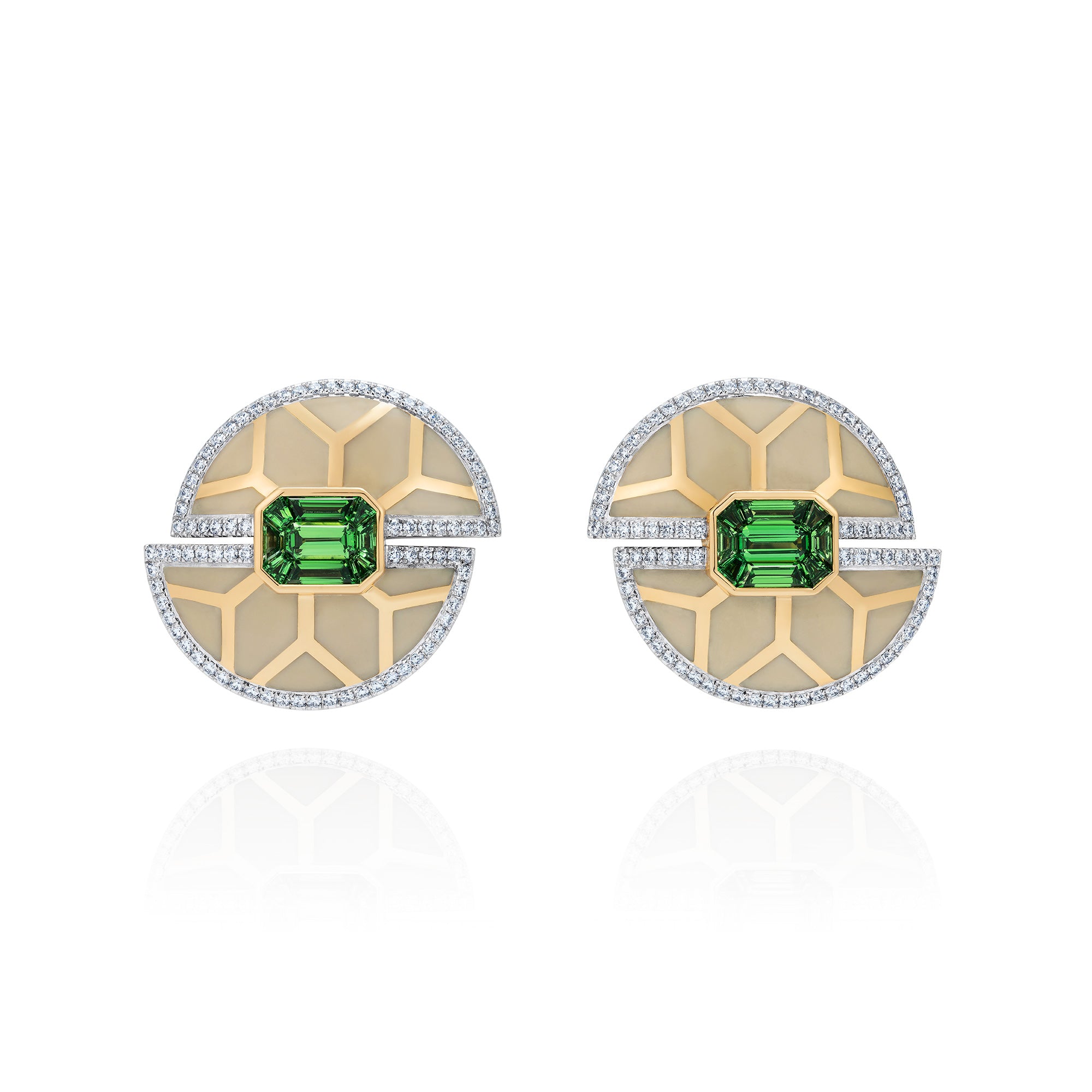 Nimi Deco Ear studs - Tsavorites