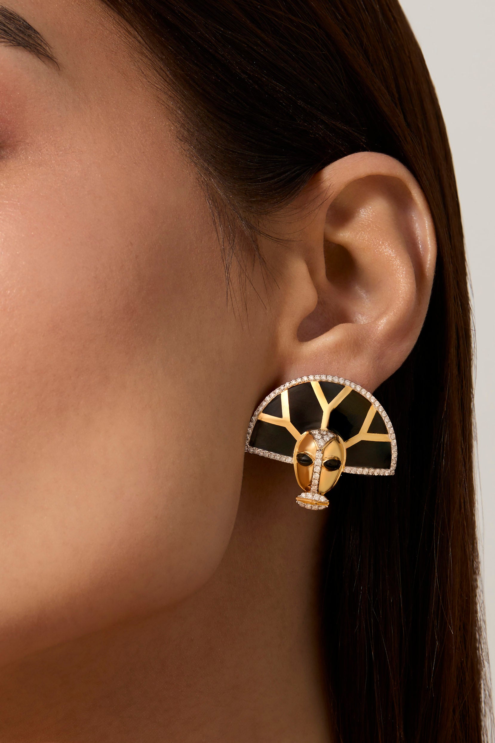 Nimi Nomoli Deco Earrings Marsala